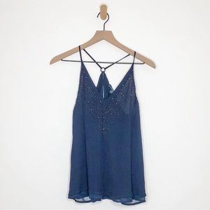 French Connection Beaded Tank Top